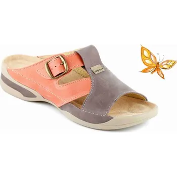 Dámská zdravotní obuv MEDISTYLE KATRINA 8K-E1LA-8 pantofel oranž-lila, oranžová-fialová - 35