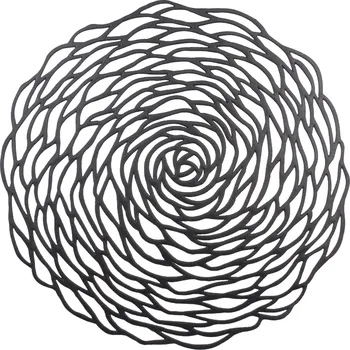 prostírání Prostírání kulaté TALEA černá Ø 38 cm Mybesthome