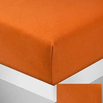 Prostěradlo Numberoplus Jersey prostěradlo - Cihlová Velikost: 90 x 200 cm