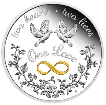 The Perth Mint One Love 2022 stříbrná mince Proof 31,1 g
