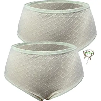 Dámské spodní prádlo Tinasan Dámské bavlněné kalhotky s plastickým vzorem (Balení/2ks) Barva: Žlutá, Velikost: 15