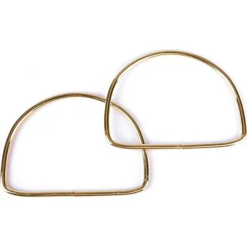 Kabelka Kovová ucha na tašky růžové zlato (Kovová ucha na tašky 10,5x13 cm)