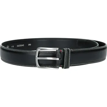 Opasek Pánský kožený opasek Lerros Matis - černá