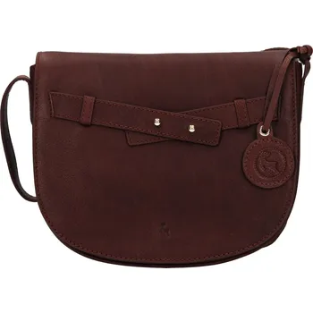 Kabelka Dámská kožená crossbody kabelka Ashwood Gita - tmavě hnědá