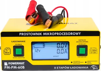 Nabíječka autobaterie Powermat PM-PM-60B 12/24V 10A