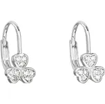 EVOLUTION GROUP CZ Stříbrné dívčí náušnice čtyřlístky - 11209.1