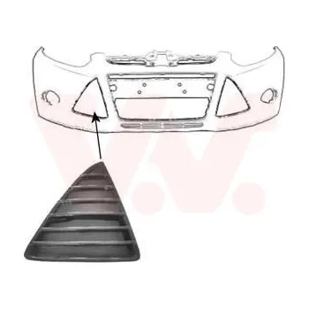 Nárazník Větrací mřížka, nárazník VAN WEZEL 1945592