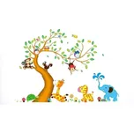 Samolepka na zeď zvířátka 133 x 180 cm