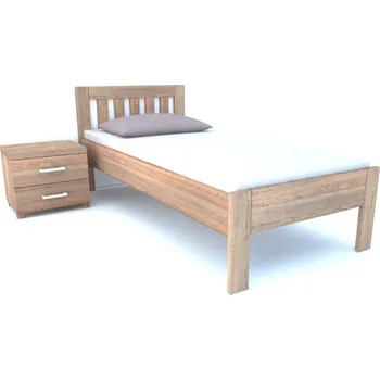 Postel Postel Postelia SANY Buk 80x200 - Dřevěná postel z bukového masivu je jednolůžko s rozměry: 90 x 200 cm nebo 80 x 200 cm