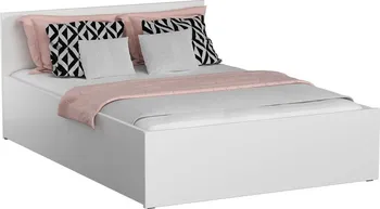 Postel Dřevěná postel DM1 120 x 200 cm bílá