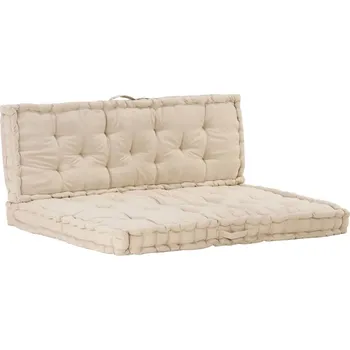 Podsedák Podušky na nábytek z palet bavlněné 120 x 40 x 7, 120 x 80 x 10 cm 2 ks