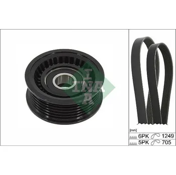 Sada žebrovaných klínových řemenů Schaeffler INA 529 0451 10