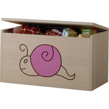 Truhla Truhla na hračky - Šnek Růžová