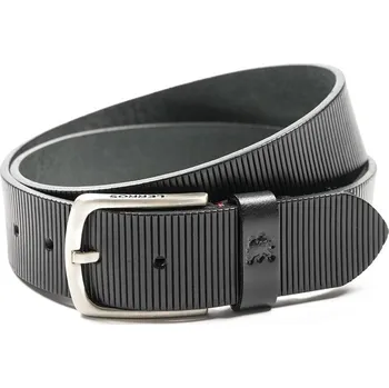 Opasek Kožený pánský černý opasek Lerros Bard