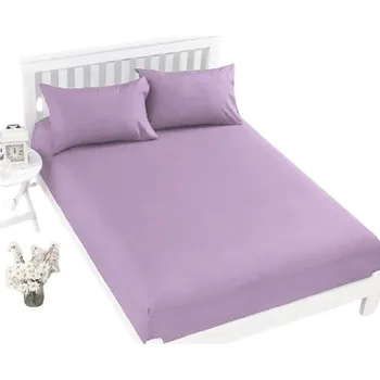 Prostěradlo Jersey světle fialové prostěradlo David dvoulůžko 180x200 cm Barva: Fialová, rozměr: 180x200cm