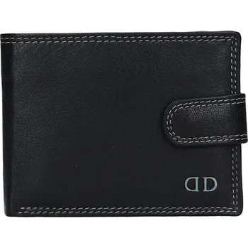 Peněženka Pánská kožená peněženka DD Anekta Wiliam - černo-šedá