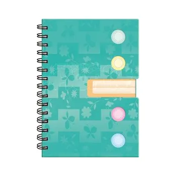 Argus Spirálový blok s rozřaďovačem zelený B6