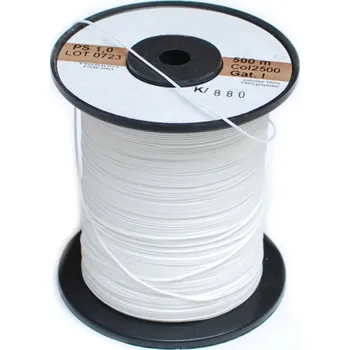 Příze Šňůra technická žaluziová / k navlékání korálků Ø 1 mm, barva Bílá