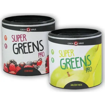 Přírodní produkt Czech Virus Super Greens PRO V2.0 360 g jablečný fresh + lesní ovoce