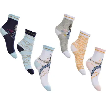 SUN CITY Dětské ponožky Frozen Ledové království sada 3 páry Velikost: 27/30, DESIGN: DESIGN 2