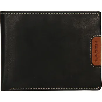 Peněženka Pánská kožená peněženka Lagen Koudys - černá