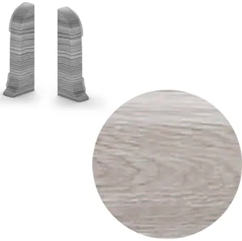 soklová lišta NOVÁK Koncovka L+P k soklové PVC Gladstone šedý 56x23 1 pár NGTKG8