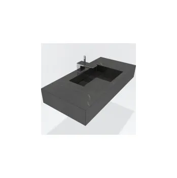 Umyvadlo Verona umyvadlo závěsné Pietra Grey fade, 80x48x16 cm