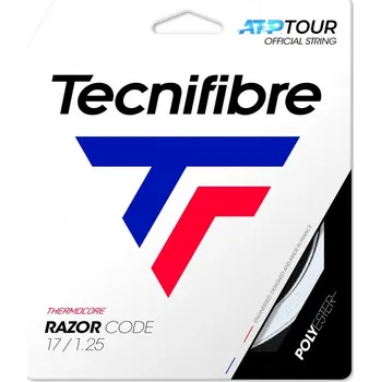 Struna na výplet tenisové rakety Tenisový výplet Tecnifibre Razor Code White (12 m) 1,25 mm
