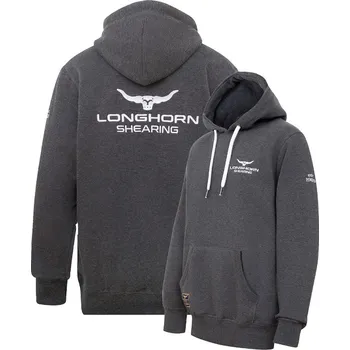 Pracovní zástěra Mikina Longhorn Signature s kapucí velikost XL barva šedá