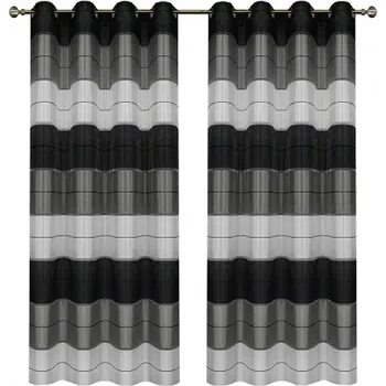 Simona dekorační závěs černý 2x 145 x 250 cm Závěs Simona dekorační závěs černý 2x 145 x 250 cm