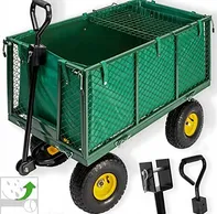 Ekspan Velký zahradní přepravní vozík 220 l zelený