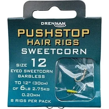 Drennan návazec Pushstop H'Rig Sweetcorn Barbless 8ks 12