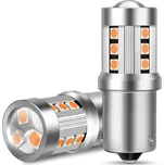 LED žárovka PY21W BA15S 15SMD 3,5W oranžová