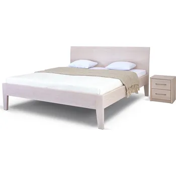 Postel Postel Postelia IBIZA Buk 140x200 - Dřevěná postel z masivu, bukové dvoulůžko o šíři masivu 4 cm