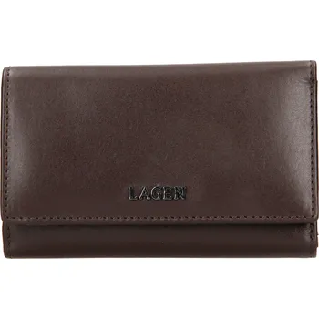 Peněženka Dámská kožená peněženka Lagen Slávka - tmavě hnědá