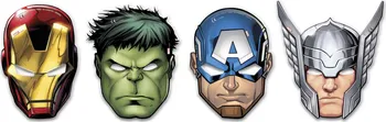 Karnevalová maska PROCOS Papírové masky Avengers 6 ks
