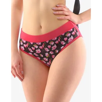 Kalhotky Dámské kalhotky Gina 10267P třešňová/černá L/XL