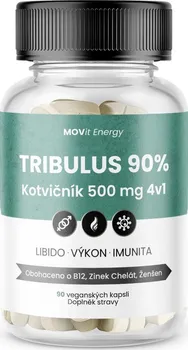 Přírodní produkt MOVit Energy Tribulus 90 % Kotvičník 500 mg 4v1 90 cps.
