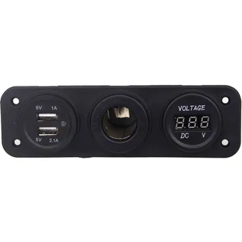 Zásuvka USB-PLS37 voděodolná auto zásuvka 12V