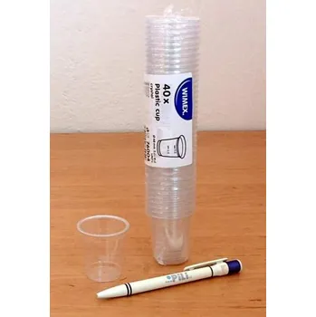 Jednorázové nádobí Kelímek krystal cejch 2cl/4cl PET c=40ks