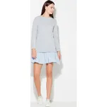 Dámské šaty s bavlněným topem K451 Grey Velikost: S