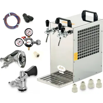 Chladicí zařízení na pivo LINDR.CZ Lindr kontakt 70 bajonet, plochý redukční ventil CO2