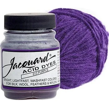 Speciální výtvarná barva Barva Jacquard Acid na vlnu a hedvábí odstín 613 Purpurová