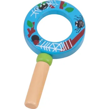 Dřevěná hračka Bigjigs Toys minilupa 1ks modrá