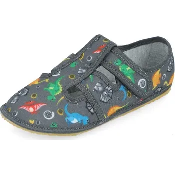 Chlapecké bačkory Papuče KTR RAWEKS ZUZIA barefoot DINO chlapecké Velikost: 31