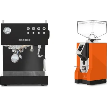 Kávovar Ascaso Steel DUO, Black + Eureka Mignon Specialita, CR orange