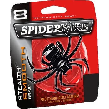 Spiderwire Splétaná šňůra Stealth Smooth 8 červená 0,40mm/240m