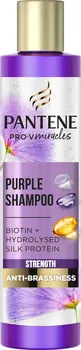 Šampon Pantene Pro-V Miracles Strength & Anti-Brassiness fialový šampon 225 ml