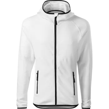 Pánská mikina Malfini Direct Pánská fleece mikina s kapucí 417 bílá L