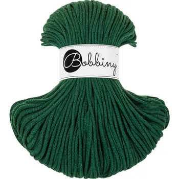Příze Bobbiny bavlněná šňůra JUNIOR 3mm pine green